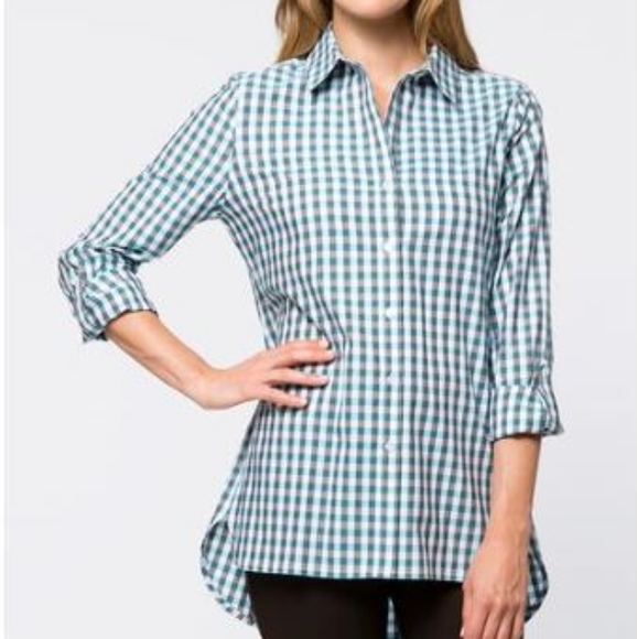 Tyler Boe gingham check button down shirt Small - Picture 2 of 8